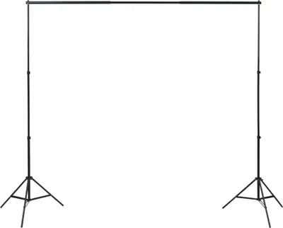 Produktbild von Eleganter Möbel Fotostudio-Set mit 5 farbigen Hintergründen und einstellbarer Aufhängung - CJG843298 - Lampenstative