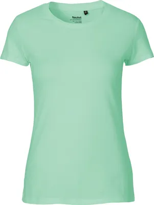 Produktbild von Neutral O81001 | damen Fitted T-Shirt / 100% Fairtrade-Baumwolle - Farbe: Dusty Mint - Größe: L