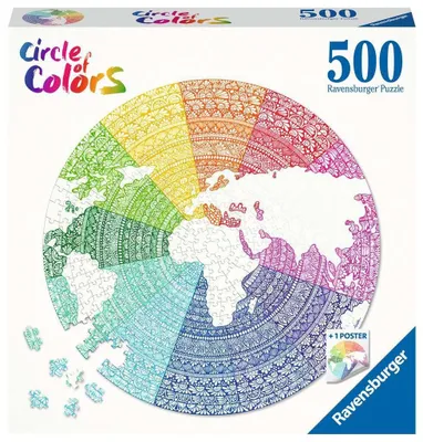 Image de Puzzles Cercle de couleurs - Mandala, 500pcs.