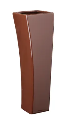 Image de Vase 'Quadro V' (9x29cm), brun