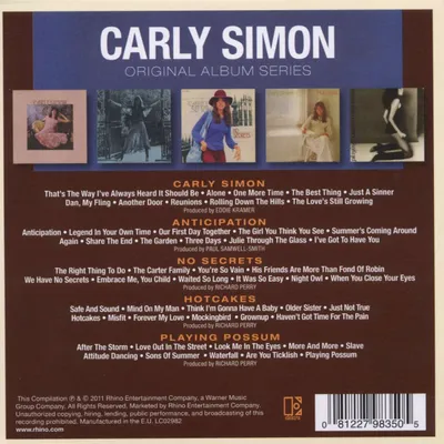 Obrázok produktu pre Carly Simon: Carly Simon: (CD / O)