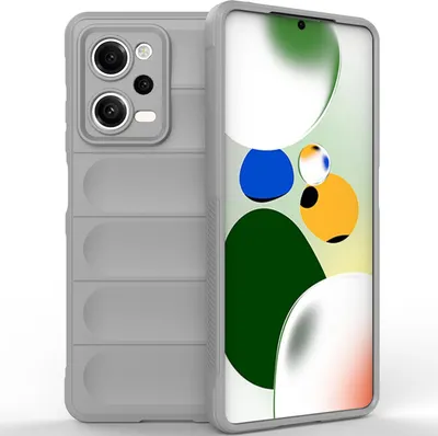 Produktbild von Redmi Note 12 Pro 5G Hülle, Weich TPU Silikon Stossfest Anti-rutsch Schutzhülle für Xiaomi Redmi Note 12 Pro 5G Grau