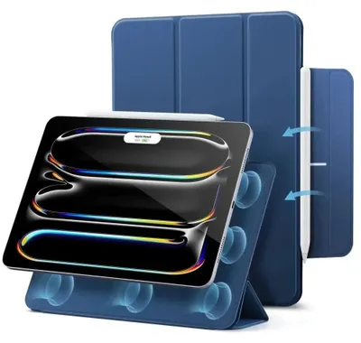 Immagine prodotto di Cover protettiva per iPad Pro 11" 2025 / 2024 , ESR Rebound Magnetic Case, blu scuro