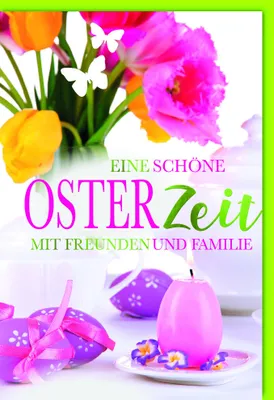 Produktbild von A - Ostern - Karte mit Umschlag - rosa Kerze