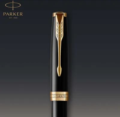 Image de PARKER Stylo Sonnet Lacquer Black F Schw Boîte cadeau