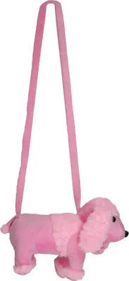 Produktbild von Kuschelige Pudel Handtasche | 32 x 19 x 10 cm - Rosa