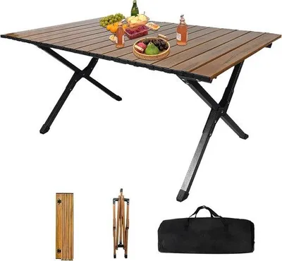 Produktbild von Famanu Campingtisch Leichtgewicht Faltbar - 90 x 55 x 45 cm