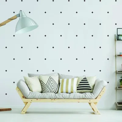 Set aus dekorativen Kreuz-Aufklebern – Decords Wandtattoo, Produktansicht 1