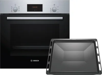 Produktbild von Bosch HBF133BR0Z1 Set Backofen HBF133BR0 Edelstahl + 1 zusätzliches Backblech HEZ431002