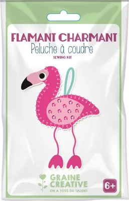 Zdjęcie produktu dla Zestaw do szycia pluszaków - Flamingo