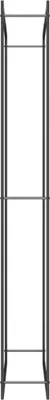 Produktbild von Brennholzregal Mattschwarz 110x28x214 cm Stahl