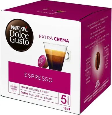 Image de Nescafé Dolce Gusto Espresso, Capsules, Capsule de café, Café, Coffee, Café, 16 capsules
