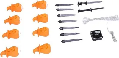 Productafbeelding van Zonnepompoenlichten - Tuinverlichting Pompoen - Tuin Decoratie - 8 Verlichtingsmodi - 8 stuks - Warm Wit