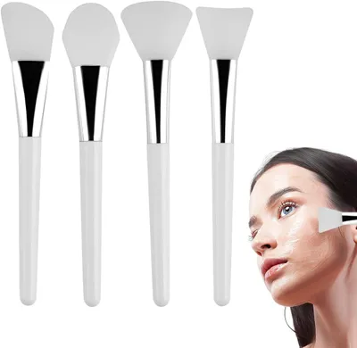 Produktbild von Silikon Maskenpinsel 4 Stück, flexibel, für Gesichtsmasken