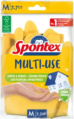 Obrázok produktu pre Spontex 3384122021288, Latex, Žltá, L, Bavlna, 2 párov, 145 mm