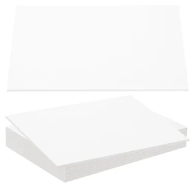 Buchbinderplatten 20 Stück, 297x210x2,5 mm, weiß, stabil