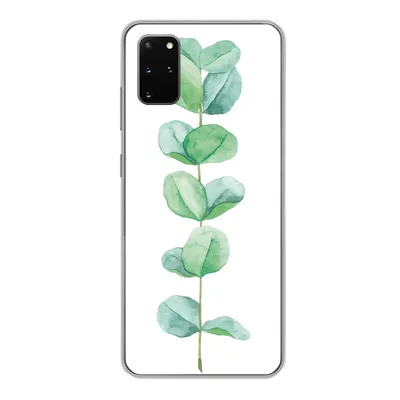 Produktbild von MuchoWow® Handyhülle Schutzhülle Hülle für Samsung Galaxy S20 Plus Aquarell - Eukalyptus - Pflanze Silikon Softcase Handy Hülle - Hartschale