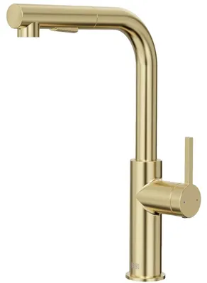 Image de Pure II mitigeur évier à douchette extractible or brossé Essebagno