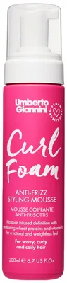 Produktbild von Umberto Giannini, Lockenschaum, natü rliche Inhaltsstoffe, Haarstyling-Mousse, Frizz Control & Volumising, 200 ml