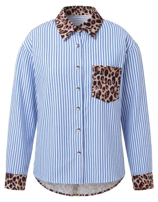 Immagine prodotto di BIANY, camicia da donna - blu, taglia L