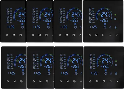 Obrázek produktu pro 8X Smart Thermostat 3A pokojový termostat Vodní topení Podlahové topení, dotykový LCD displej, programovatelné podlahové topení, 2 režimy