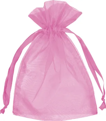 Image de Sachets d'organza - Rose - 50 pièces