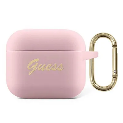 Obrázek produktu pro Guess GUA3SSSI Vintage Script pouzdro pro Apple AirPods 3, rov/silikonov