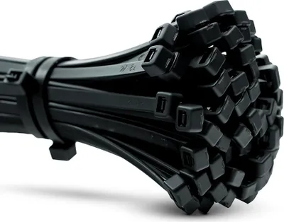 Immagine prodotto di Fascette ERKO nere 250 x 7,6 mm, 100 pezzi, resistenti ai raggi UV, resistenza alla trazione di 54 kg per la gestione dei cavi, ultra resistenti, grandi, resistenti alle temperature e agli agenti chimici