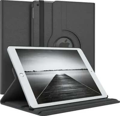 Produktbild von EAZY CASE - Tablet Hülle fürApple iPad 10,2" (2019, 2020, 2021) Schutzhülle, Tablet Case 360° drehbar in Schwarz