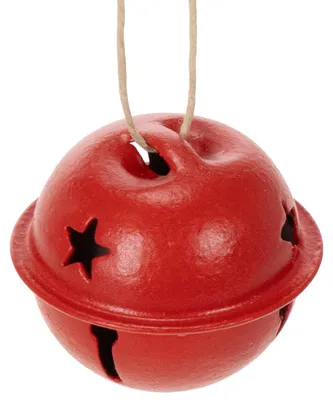 Produktbild von Festliche Dekoglöckchen mit Sternmotiv für Weihnachtsdekoration, 12 Stück