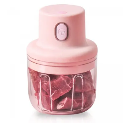 Produktbild von Herzberg, HG03176-PNK, Tragbarer drahtloser elektrischer Zerkleinerer 250ml Rosa