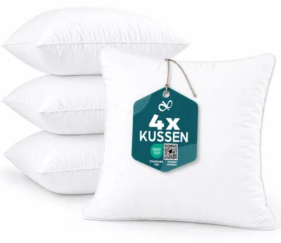 Productafbeelding van Zitkussens, 35x35 cm, set van 4, microvezel, voor de woonkamerinrichting