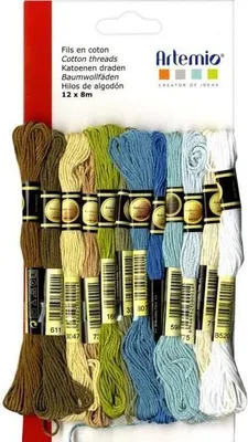 Immagine prodotto di 12 fili di cotone multicolore x 8 m - Inverno