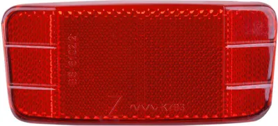 Produktbild von Fahrrad Reflektor Rückstrahler Strahler für Gepäckträger 80mm Lochabstand STVZO rot