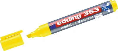 Produktbild von Whiteboardmarker edding 363 nachfüllbar 1-5mm gelb Packung mit 10 Stück