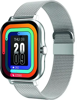 Produktbild von Avizar, Balnéo Smartwatch 1,69" AMOLED, BT 5.1, IP67, Stahlband, Silber