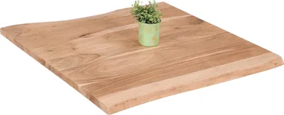 Produktbild von Tischplatte Baumkante Akazie natur 60 x 60 cm BRASILEIRO