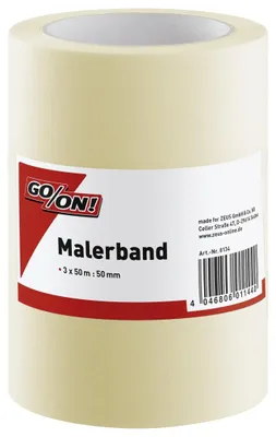 Produktbild von GO/ON Malerband 50 m x 50 mm, 3er-Pack