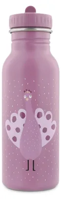 Image de Gourde Trixie en acier inoxydable 500 ml - Gourde pour enfants Mrs. Peacock violette