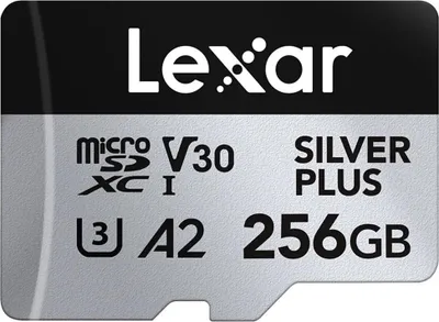 Image de LEXAR Carte microSDXC Silver Plus UHS-1 256Go R205/W150 V30