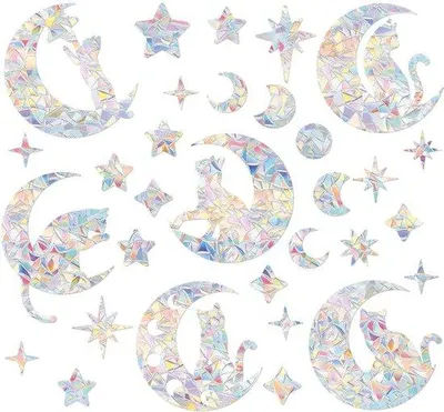 Image de Autocollants pour vitraux arc-en-ciel 83 x 33 cm
