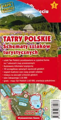 Image de Polnische Tatra. Wanderwege und Karte. Ausgabe 2023/2024. Gauss