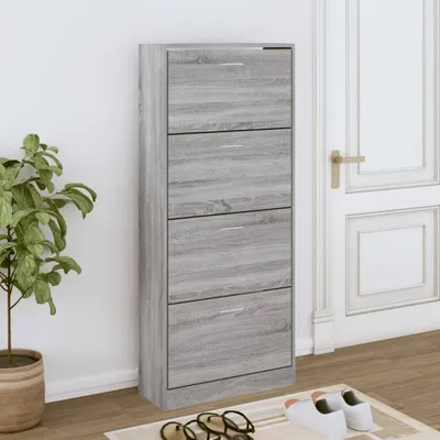 Produktbild von "im  " Schuhschrank Grau Sonoma 63x24x147 cm Holzwerkstoff - Schuhregale CC15381