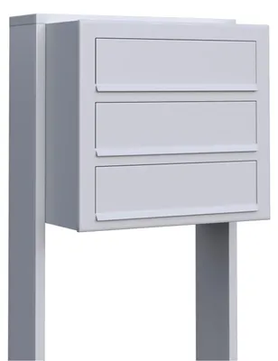 Produktbild von Briefkastenanlage Cube for Three in Weiß