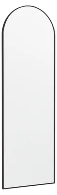 Immagine prodotto di Specchio da parete o da porta con cornice in alluminio | Nero | 120x40 cm