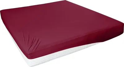 Produktbild von Westminster Spannbetttuch Jersey Elasthan 100 x 200 cm bordeaux