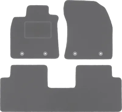 Zdjęcie produktu dla Dywaniki samochodowe grafit do Toyota Avensis III T27 (2009-2018) kombi, liftback, sedan welurowe, grafitowe