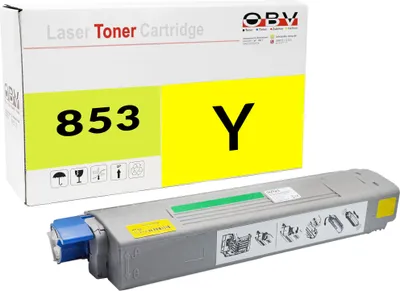 Produktbild von Kompatibler Toner für MC853dn MC873dn ersetzt OKI 45862837 Gelb - ca. 7300 Seiten