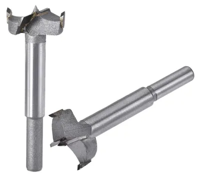 Obrázek produktu pro Sada vrtáků Forstner, karbidová, 27 mm a 28 mm, 2 v 1, pro přesné vrtání