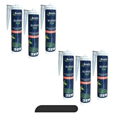 Produktbild von BOSTIK SUPERFIX Montagekleber Klebstoff Dichtmasse Kartusche 290 ML schwarz